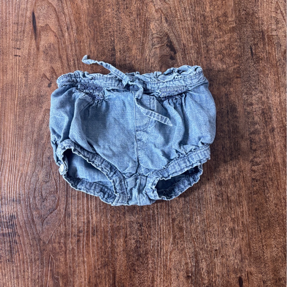 GAP Light Blue Denim Diaper Cover with Drawstring